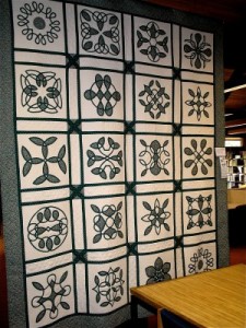 "Celtic Garden" hand-quilted